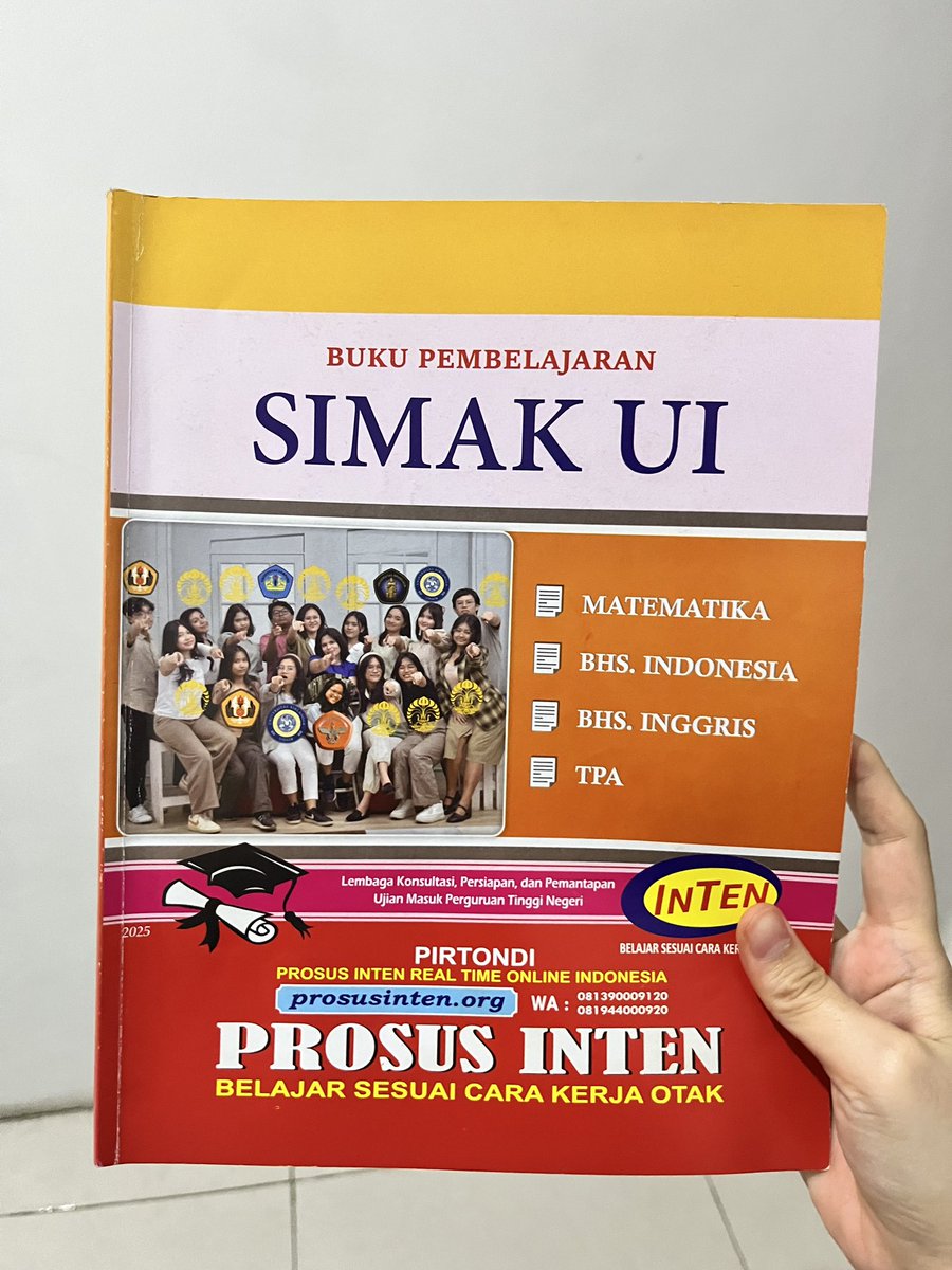 ddjbu's tweet photo. Wts preloved buku inten utul ugm simak ui
- per buku 35k ajaa
- bisa co via oren🍊
#preloved #zonauang #utbk #bukuinten #bukuinten #utulugm #simakui

tag: wtb buku inten simak ui utul ugm preloved buku mandiri https://t.co/1fQIIlpYCI