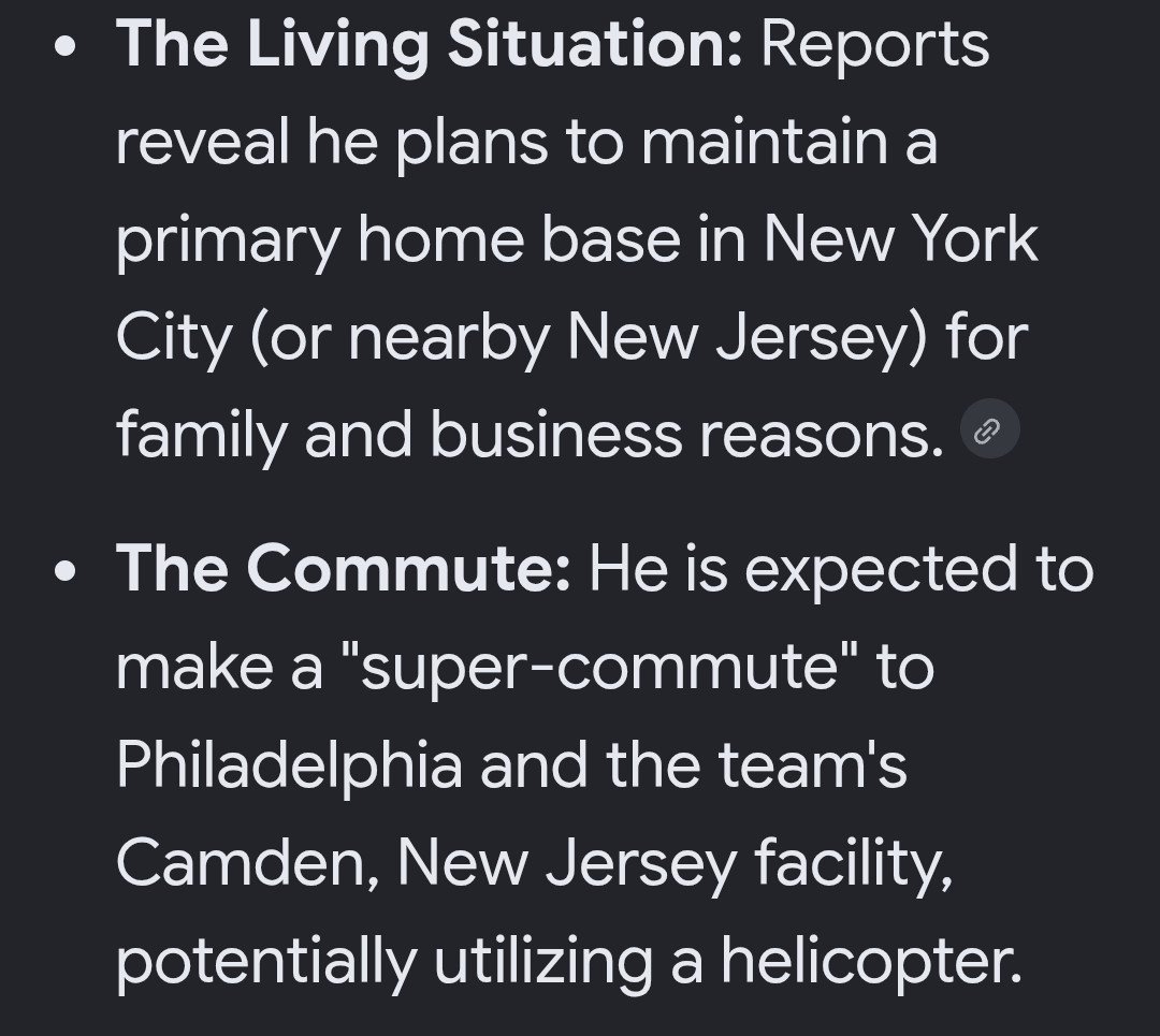 Lakers4Life43's tweet photo. SO LEBUM IS SUPPOSED TO LIVE IN NEW YORK AND FLY TO PHILLY BY HELICOPTOR IF THIS IS REALLY TRUE SHIT IS GETTING REAL WEIRD AND THIS IS ACCORDING TO GOOGLE 🤔🤔🤔 https://t.co/qvjsN0lJ1H
