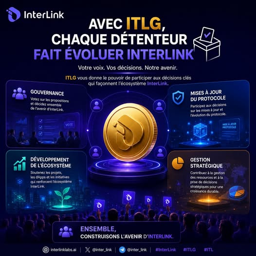 HumanChainLab's tweet photo. 💎 Le staking n'est qu'une partie de l'utilité d'ITLG. À long terme, le token est conçu pour jouer un rôle clé dans la gouvernance et les mécanismes de valeur de l'écosystème InterLink.
#InterLink #ITLG #ITL #BlockchainFuture https://t.co/3b9EndGTH9