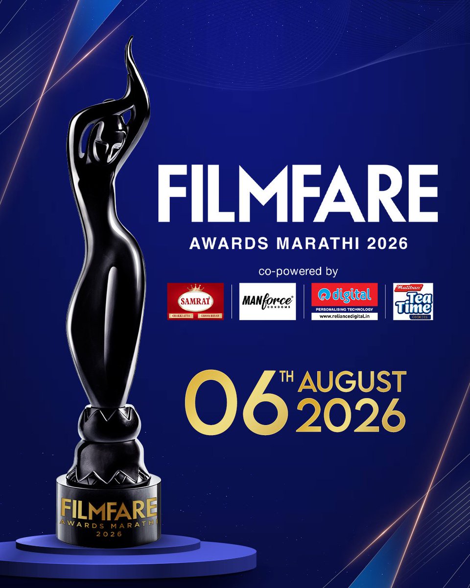 filmfare's tweet photo. #AmrutaKhanvilkar brings grace and glamour to the Filmfare Awards Marathi 2026 Press Conference. 😍

Get ready to witness Marathi cinema's biggest celebration at the Filmfare Awards Marathi 2026 on August 6. ✨

Co Powered By: Samrat India
@ManforceIndia 
@RelianceDigital 
Maliban India

#FilmfareAwardsMarathi2026
#FilmfareAwardsMarathi
#FilmfareAwards
#Filmfare