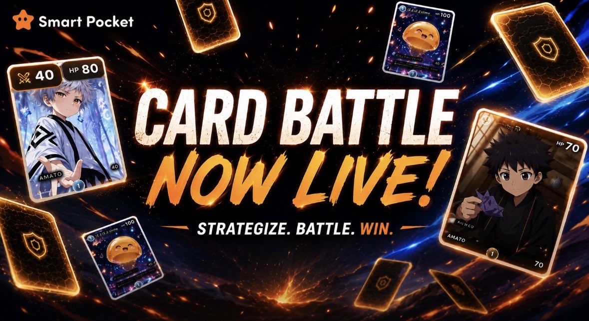 smapocke's tweet photo. CARD BATTLE IS NOW LIVE! 

Battle your way in three exciting modes
CPU Battle, Online Match, Friend Match 

Build your deck, master your strategy, and claim victory. It’s time to battle. https://t.co/4kP1RzCoSp https://t.co/8EV0dNaclA