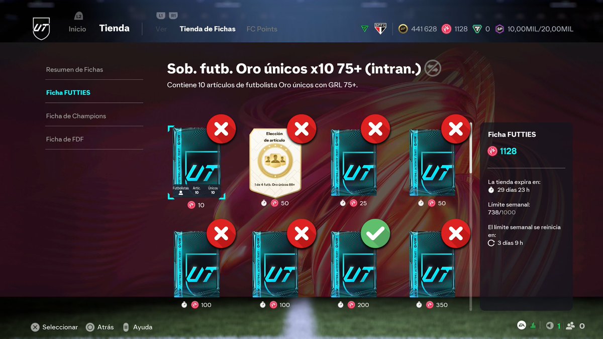 FIFAntastic's tweet photo. 🏆 Estas son las recompensas de la Tienda de fichas FUTTIES que, en mi opinión, merece la pena canjear en #FC26:

✅ Las mejores opciones para aprovechar bien las fichas
❌ Sobres, futbolistas y Evoluciones con un coste demasiado alto para lo que ofrecen

¿En cuáles vais a gastar las vuestras?