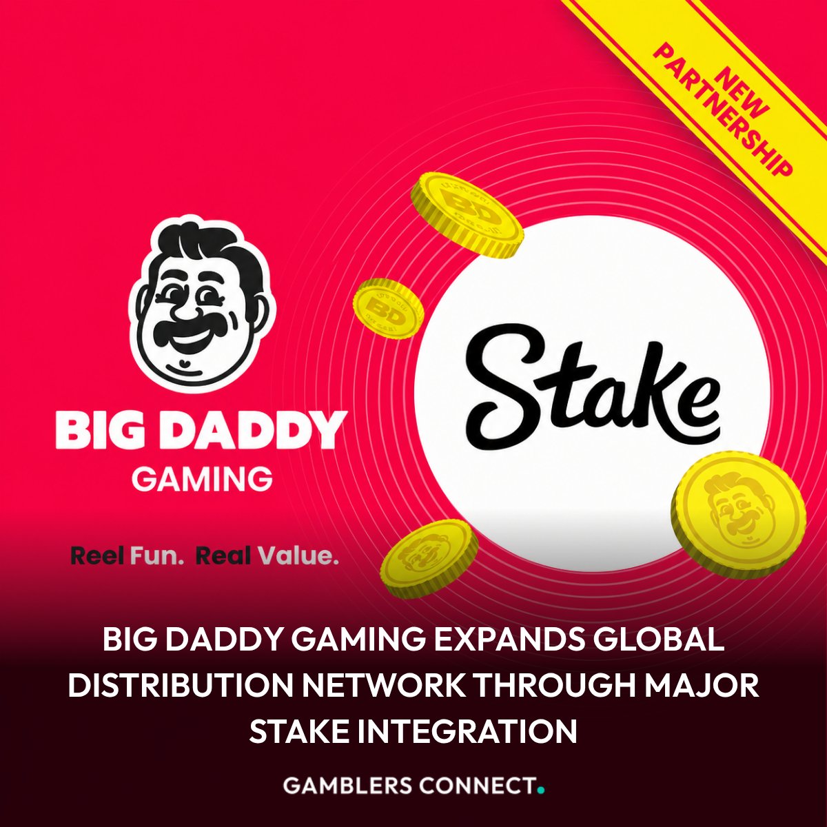 GamblersConnect's tweet photo. Innovative slots development studio Big Daddy Gaming has significantly broadened its international footprint by launching its complete game portfolio on Stake. 🚀

Read More: https://t.co/0tEBbkmgYG

#igaming #stake #bigdaddygaming #b2b #igamingnews https://t.co/4Wl6daaxKZ