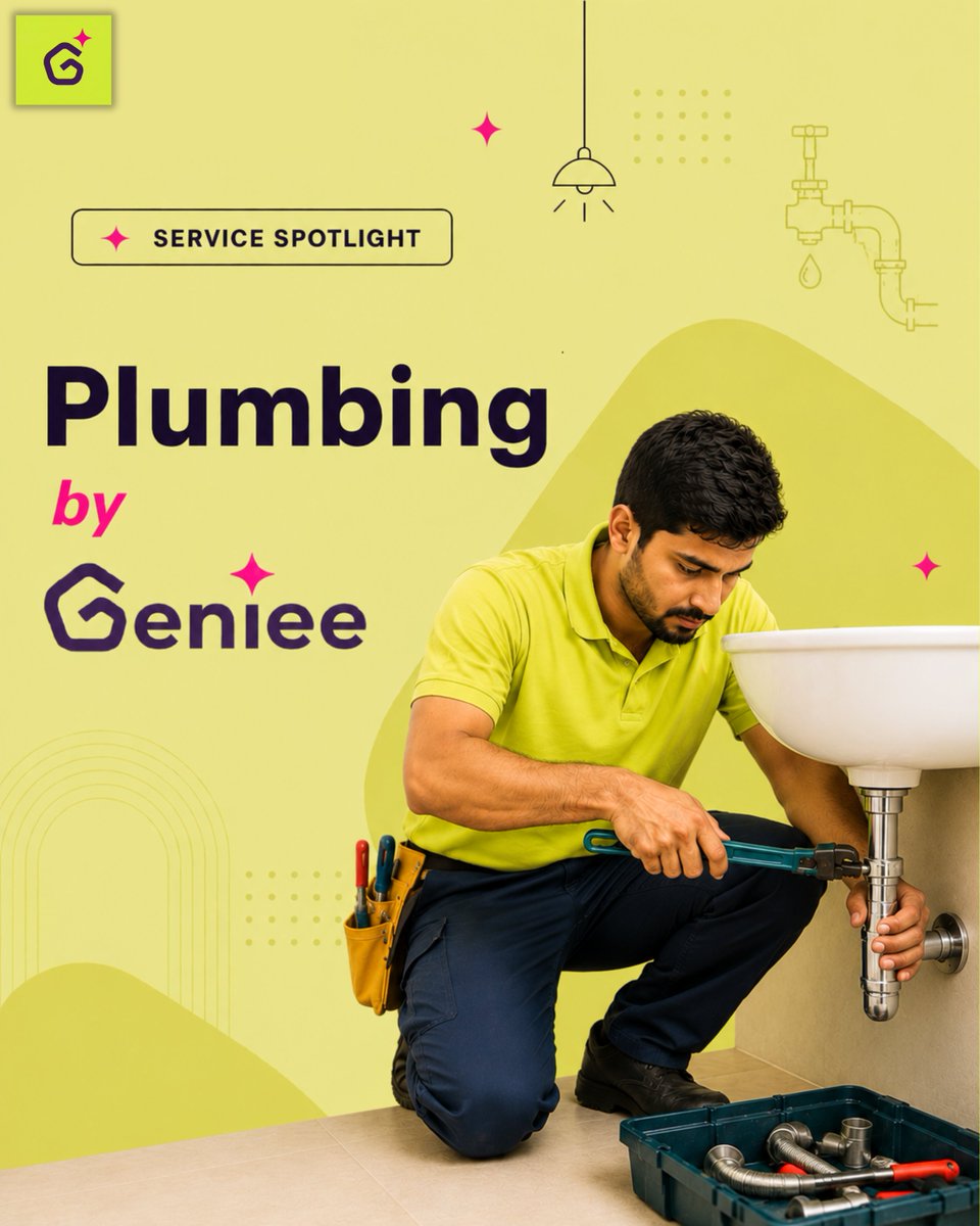 _genieeit's tweet photo. Your home's plumbing deserves better. 💯
☑️Transparent pricing.
☑️Trusted experts.
☑️Reliable service, every time.

Wish it?💫 Geniee it!🧞‍♂️

#Geniee #trendingnow #explorepage #follow #homeservices https://t.co/Euq8c9TEGC