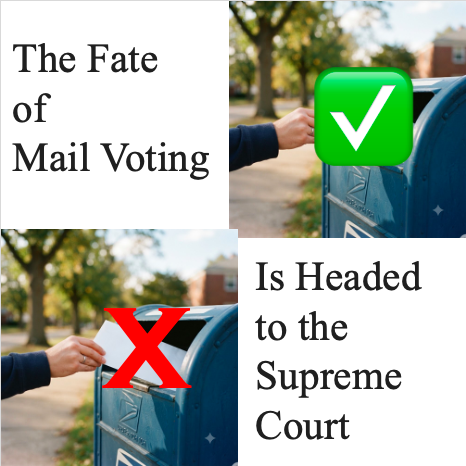 lwv_wa's tweet photo. The U.S. Supreme Court is considering an emergency request involving a federal executive order on mail voting.  ✅The League of Women Voters supports secure, accessible vote-by-mail options for eligible voters✅. https://t.co/pJjQpzlZxN https://t.co/7kc0Oh9Zpo