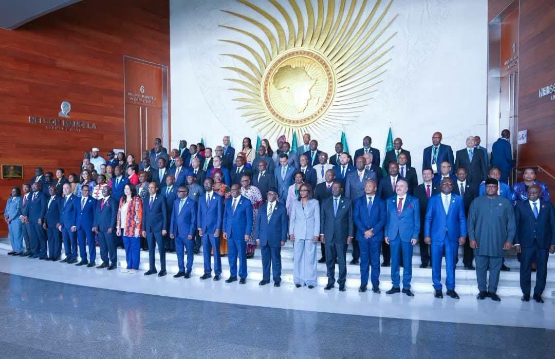 ETEmbassyLDN's tweet photo. The 49th Ordinary Session of the Executive Council of the African Union convened in Addis Ababa today. 🇪🇹 Ethiopia's Foreign Minister H.E Dr. Gedion Timothewos said that Africa must become "a strategic actor" in a changing world, calling for a financially independent AU, stronger institutions & African-led solutions. "Africa must help shape the future."

#AfricanUnion #AU #Africa #AddisAbaba #Agenda2063 #PanAfricanism #Diplomacy

@AmbBirukUK @PMEthiopia @GHessebon @MFAEthiopia @UKinEthiopia @_AfricanUnion