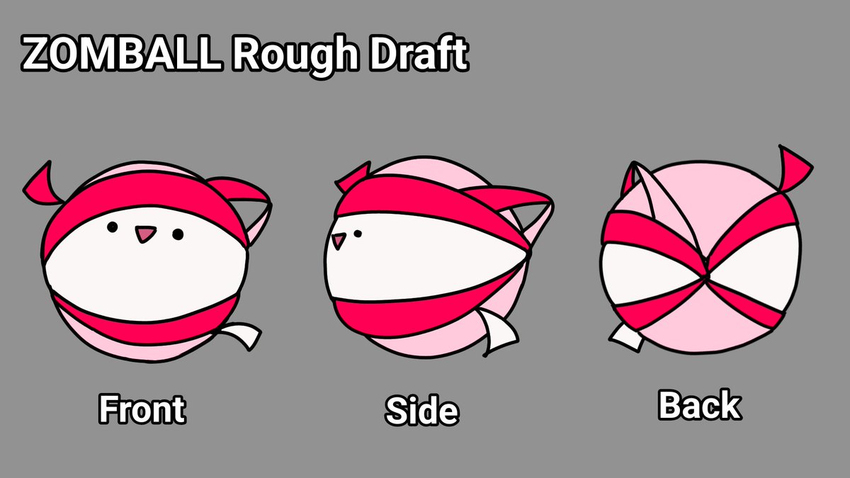 kureijiollie's tweet photo. I SAW IOFI SHARING THE NEW IOFORIA DESIGN, SO I WANT TO SHARE A 3 SIDES REF SHEET FOR ZOMBALLS (zomrades fan mascot) AS WELL!!✨ :DDDD https://t.co/U3asNGm0aF