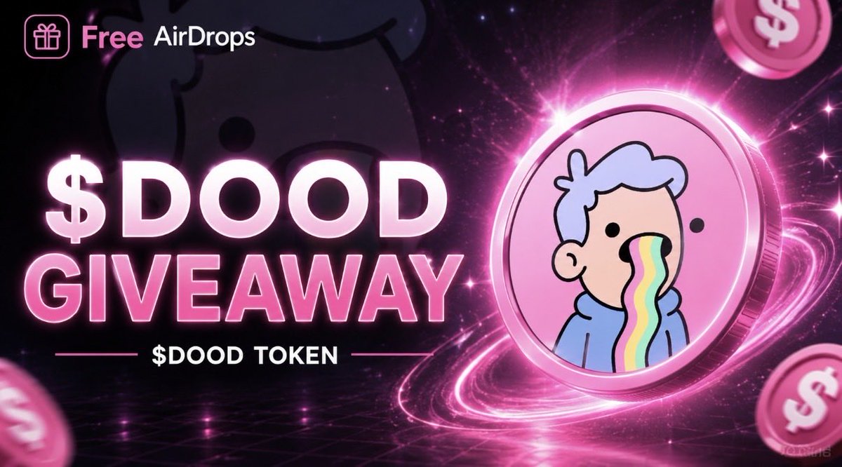 freeairdropsio's tweet photo. $DOOD AirDrop Event is LIVE! https://t.co/yF1xwBtp9X

Don’t miss your chance to receive FREE $DOOD https://t.co/82fcRleS8w