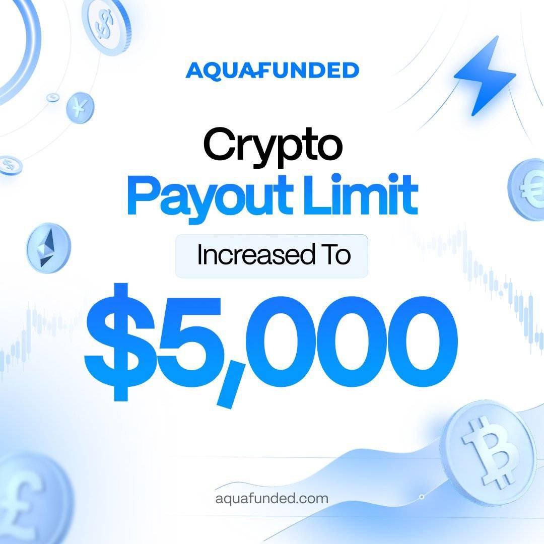 Malekfx1155's tweet photo. 🚨 @AquaFunded Update 🚨

AquaFunded has officially increased its Crypto Payout Limit to $5,000💰🔥

Another great improvement  giving traders even more flexibility when requesting crypto payouts 
Ready to get started?

🔗 https://t.co/1aoZPF5FH1 https://t.co/R0aQGKqT9F