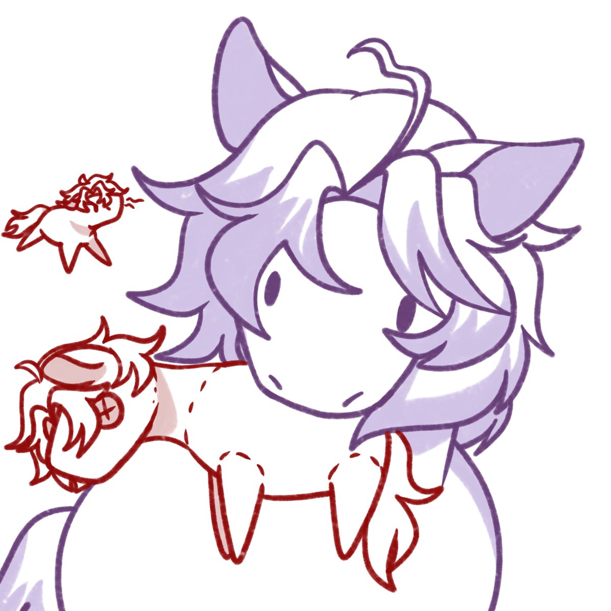 AsaemonIcarus's tweet photo. Storm with his emotional support sun honse plushie
(Sun is not happy with it)
#StormSun https://t.co/YQyWOLL0Db