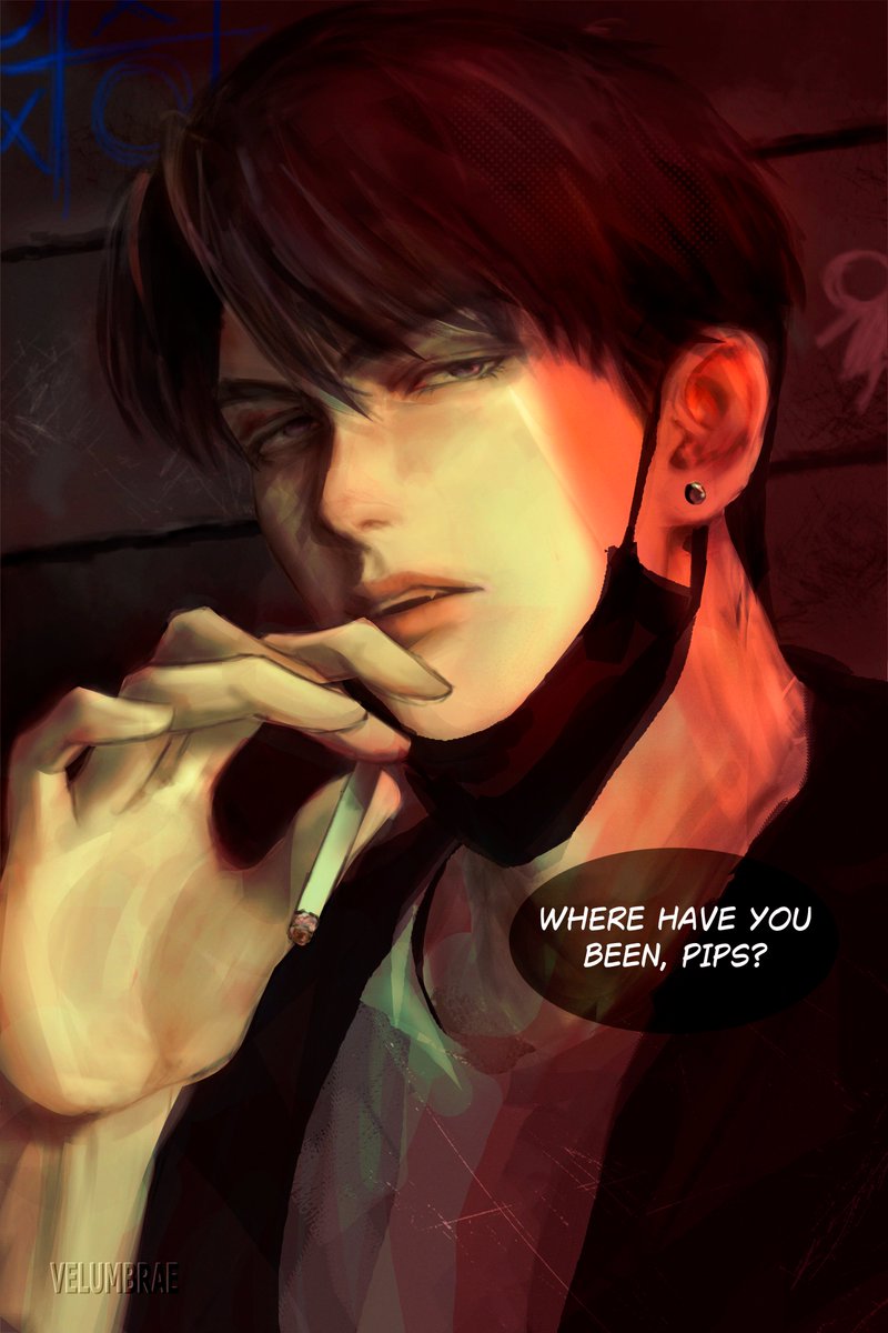 velumbrae's tweet photo. He's been waiting for you 🍎 (Yandere Caleb again :3) https://t.co/734XkuSZUR
