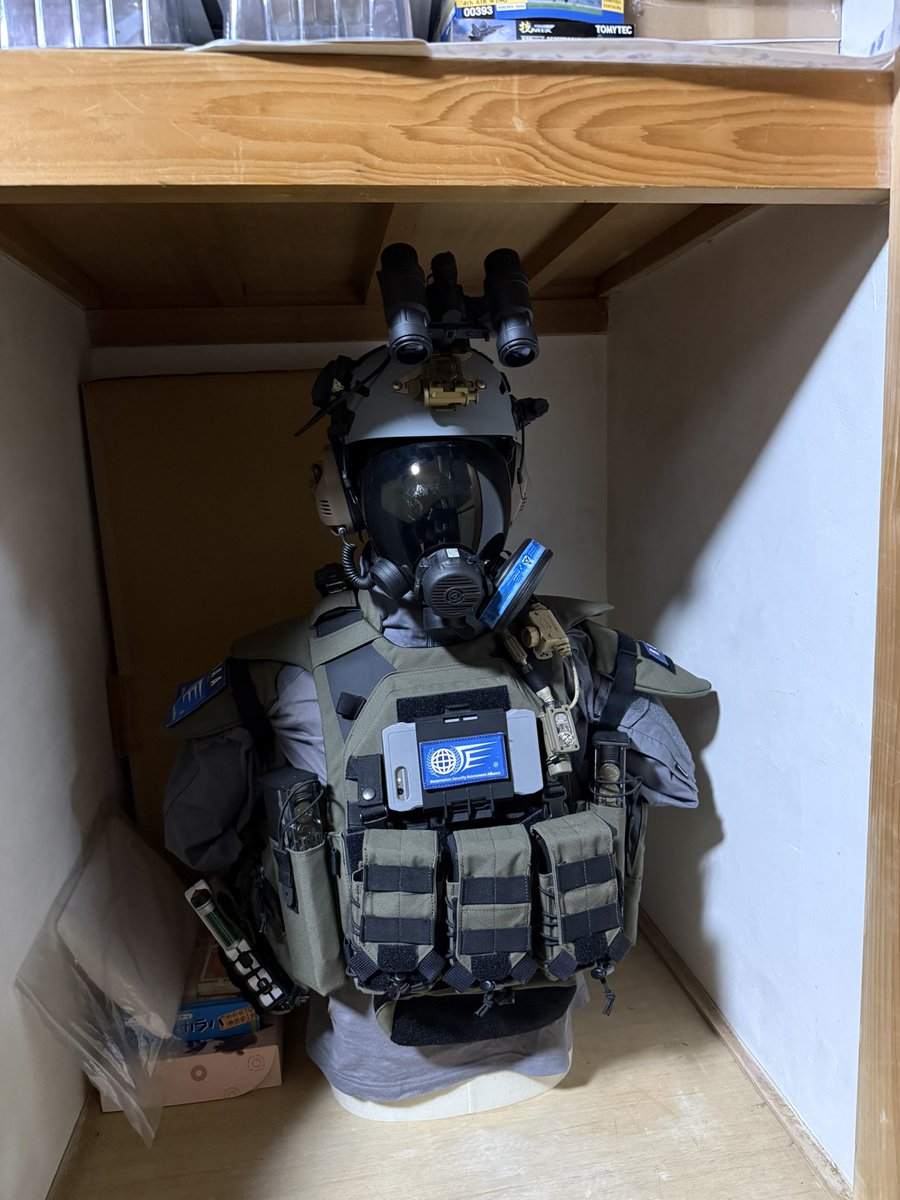 texas_uss's tweet photo. 押入れ開けたらBSAAおった

#REBHFun https://t.co/iikKBnAVqz