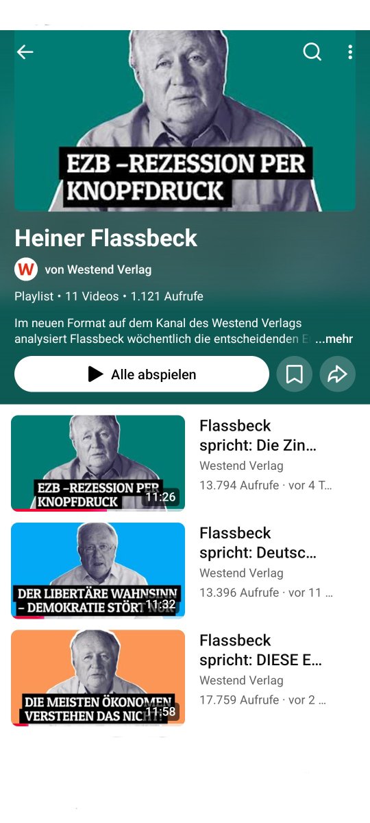 SchuldenP49544's tweet photo. @Ella_von_T #Flassbeck spricht:
#EZB @ecb - #Rezession per
Knopfdruck
Die #Zins-Irren schlagen wieder zu
https://t.co/H3uUy1D3k5
#Flassbeckspricht:
#Deutschland auf #Milei-Kurs
Der #neoliberale Wahnsinn
#Demokratie stört nur
https://t.co/xbHwBRgidT
https://t.co/6wFpqTLnb6 https://t.co/SJ0eA78Qzk