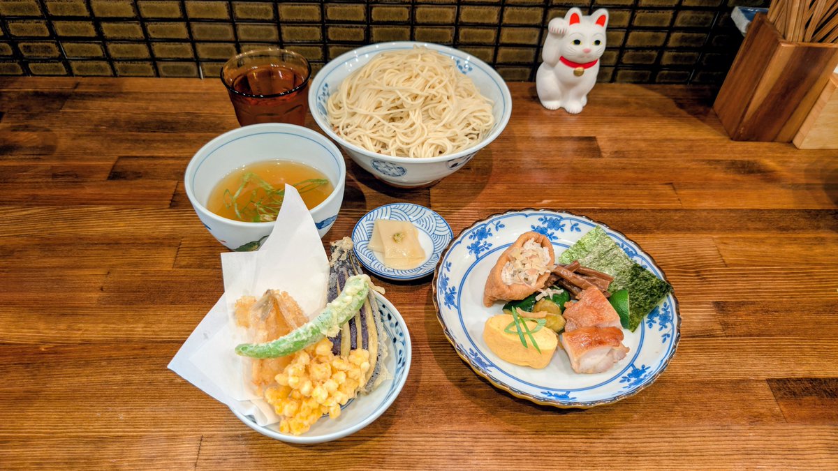 ramataka's tweet photo. 東京　下丸子
奈つやの中華そば

＼（＾◯＾） ありがとう（＾◯＾）／
２０２６★７２８
〜夏ゆらら白醤油の冷やし煮干し御前〜

今年、最初の有休取得🈸
今年！？スープ割りもあって嬉しかった！！
何のスープだったんだろう？笑

めっちゃ幸せでした👒 https://t.co/LTqSlIe2Sf