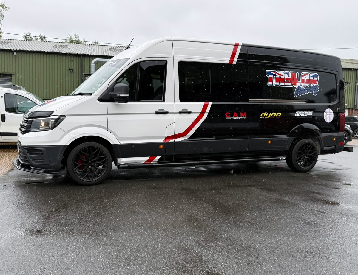 LNGraphicDesign's tweet photo. C Taylor Racing race van now ready to hit the race paddock! 🏍️🇬🇧🏁

Finished with a sleek partial van wrap that perfectly complements the team's F900R &amp; S1000rr race bike liveries, it's looking the business
https://t.co/3dnk8L4uhI

#wrap #racevan #britishsuperbikes #vanwrap #bsb https://t.co/t0psGmyLGm