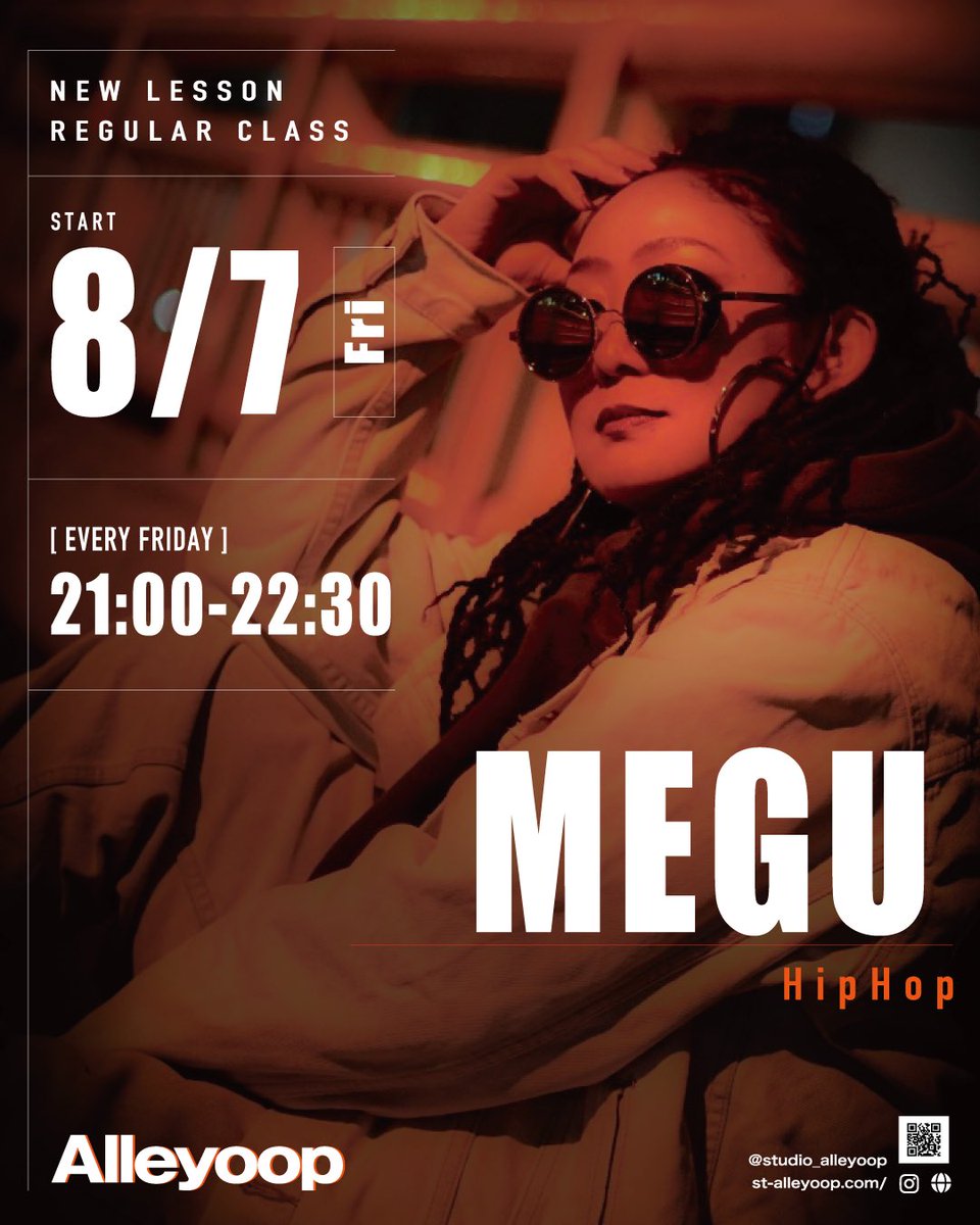 StudioAlleyoop's tweet photo. .
🔸New Lesson🔸
8/7(金)より曜日・時間を変更しリニューアルスタートです▶️▶️

“” MEGU “” (@gallagermegu )
毎週金曜日 
21:00-22:30 HipHop 初級

※木曜日19:30-20:30/ HipHop入門クラス
木曜日21:00-22:30/ HipHop 初級クラスは7月末で終了します。 https://t.co/UH6EcN0145