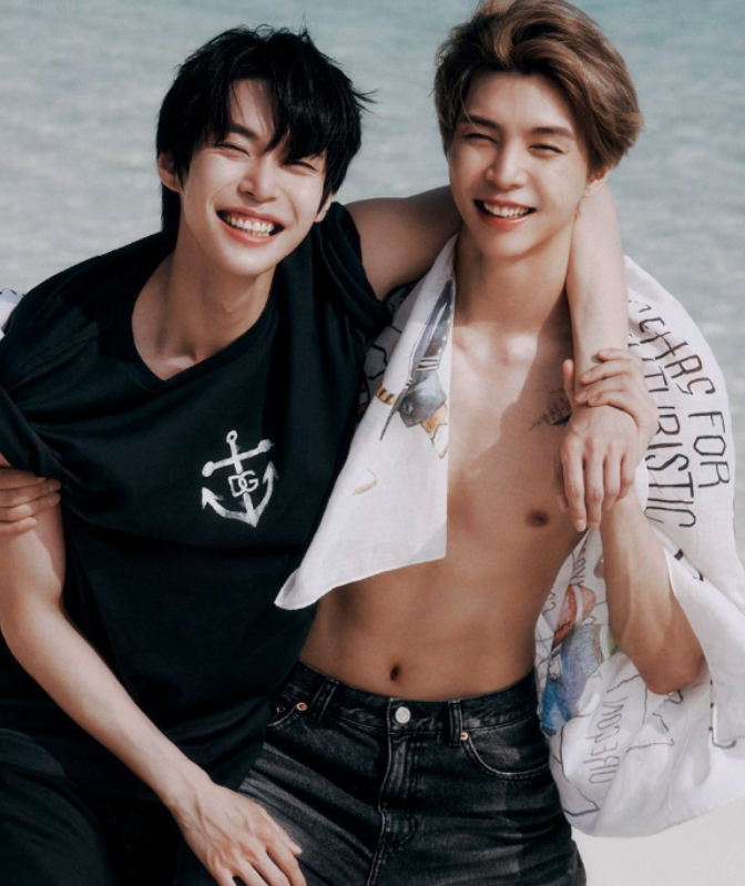 AboutMusicYT's tweet photo. NCT's Doyoung and Johnny for Allure Magazine, 2024. https://t.co/xyPrgVtwvE