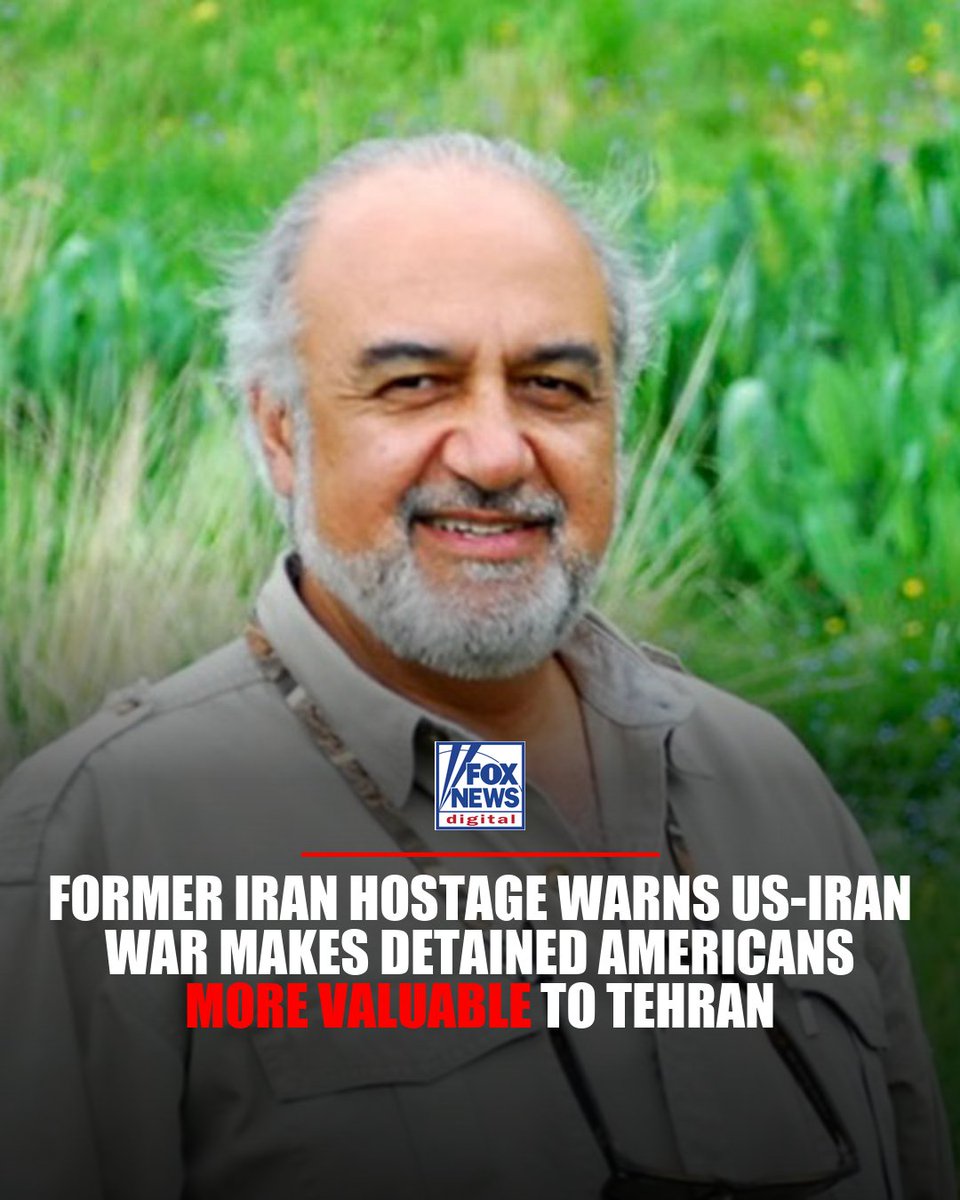 FNCGlobalNews's tweet photo. A former American hostage held nearly six years in Iran's Evin Prison is warning that the U.S.-Iran war could make detained Americans more valuable — and more endangered — as Tehran's bargaining chips.
Morad Tahbaz, an Iranian American conservationist released in 2023 as part of a Qatar-mediated prisoner exchange, told Fox News Digital that hostages are "just a commodity from Iran's perspective to be used at the right time." He spent his first two years in solitary confinement inside the Islamic Revolutionary Guard Corps intelligence facility — a small cell beneath a light that never turned off, allowed out only twice daily for 10 minutes, blindfolded every time.
Tahbaz says that Western governments have done nothing meaningful to deter the regime's hostage-taking practice, which he says has continued since the 1979 revolution.
