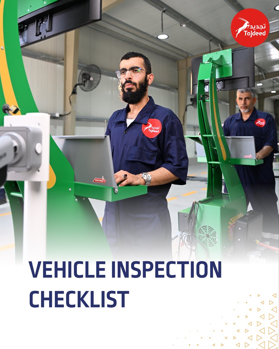 Tajdeed_vis's tweet photo. Start your inspection journey with a simple step.

Make sure your vehicle is ready before visiting Tajdeed, so you can complete your inspection and renewal smoothly and efficiently.

📍 Oman Automobile Association

#Tajdeed #VehicleInspection #VehicleRenewal https://t.co/aG67wZV7jd
