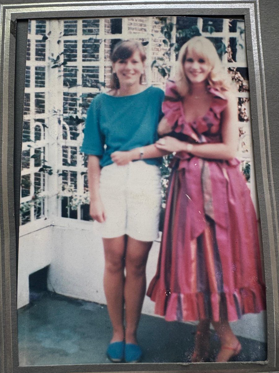 DrPamSpurr's tweet photo. 40 years on from the abduction of my wonderful, sparkling, brilliant, thoughtful friend Susannah 'Suzy' Lamplugh it still causes me heartache. Today I'm thinking of her siblings and other loved ones on this tragic anniversary.

We were good friends for nearly five years before this horror started. She was an incredibly positive and dynamic young woman who lit up every room with her fabulous smile. 

She had such enthusiasm for everything she threw herself into, she had a real zest for life.

All this time later I can still hear her voice, it was a unique combination of clarity with underlying huskiness. And her laughter was simply contagious. 

I'll never forget that Tuesday, July 29th, 1986, the day after her abduction. We were due to have lunch at Crocodile Tears, a wine bar, near her workplace in Fulham. I'd gone to the hairdresser mid-morning for a haircut but my hairdresser was running late so I used their phone to ring Sturgis, the estate agents where Susannah worked. Obviously we didn't have mobiles in 1986.

A man answered and when I asked to speak to Susannah he asked me who I was. I said: I'm her friend Pamela and my hairdresser's behind so I wanted to let her know I'll be late to meet her for lunch later.

And he asked again, who are you? I thought this was weird. And I said: I'm her friend Pamela and I need to let her know I'm going to be late.

Then in a rather flustered tone he said: We haven't seen her since yesterday afternoon, have you heard from her?
And I said: No, but what do you mean you haven't seen her since yesterday afternoon? And he said that she'd left the office for an appointment and never came back.

I remember exactly how my heart skipped a beat and immediately I started wondering what on earth is happening?
The man then said he needed to keep the line clear and said: If you hear from her please let us know immediately. 

I was bewildered and after my haircut I went home to where I lived at the time near Victoria Station. Later that day I turned on the evening news and there it was that Susannah had failed to return from showing a house the day before. The rest is an absolutely dire history.

As with many grown-up friendships, I'd never met her siblings or her parents at that point. We simply hung out together as young adults do.
It was only once the search intensified that I got in touch with her parents because Susannah had previously told me where they lived.

The late Diana and Paul Lamplugh were quite extraordinary people. It was utterly tragic that we got to know each other in this ongoing nightmare.
It's unbelievably sad that they both passed away not knowing what had happened to their beloved daughter.

I often think of the incredible young woman she was - and what a wonderful life she had ahead of her - before an unspeakably evil man took her from her loved ones. I think about what could've been - Susannah had so many ideas and dreams - and we'd even chatted about opening a business together. 

Here's a photo of us together about a year before her abduction when she had popped over to see the dress I was wearing to a big charity do.

As with all her friends -  I gave lengthy interviews to the detectives trying to discover what had happened to her - I went over every detail of our last conversations - and everything about our friendship and what we talked about when we'd meet up. 

In the phone chat we had about a week before our lunch date, Susannah said she had "some news to tell me but she'd leave it to our lunch date." The detectives and I went over and over what this could possibly be but to no avail.

The conspiracy theories that flourished after her abduction caused such enormous pain for her family and for her friends. Anyone who knew Susannah knew that she'd never run off with a "wealthy foreigner", or any such nonsense, as she absolutely cherished her family. ❤️🙏❤️ 
(I always called her Susannah, and she always called me Pamela, it was an inside joke of ours)
