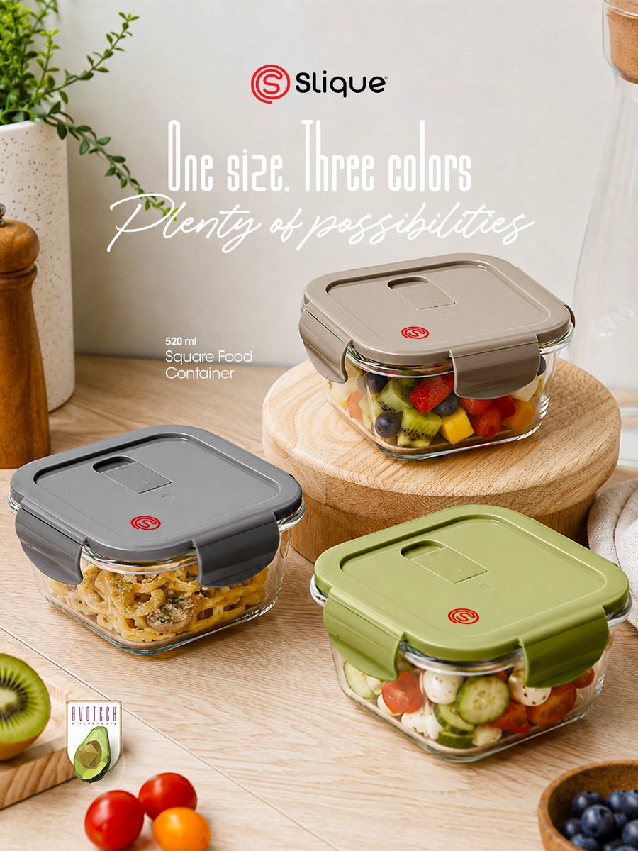 SunbeamsLS's tweet photo. From merienda to dessert, the 520ml Slique Avotech Food Container does it all. ✨
💚 Green 🤎 Taupe 🩶 Gray
Which one is your favorite? 👇
#SunbeamsLifestyle #OurBrandsYourLifestyle #Slique https://t.co/29FxrgFcYb