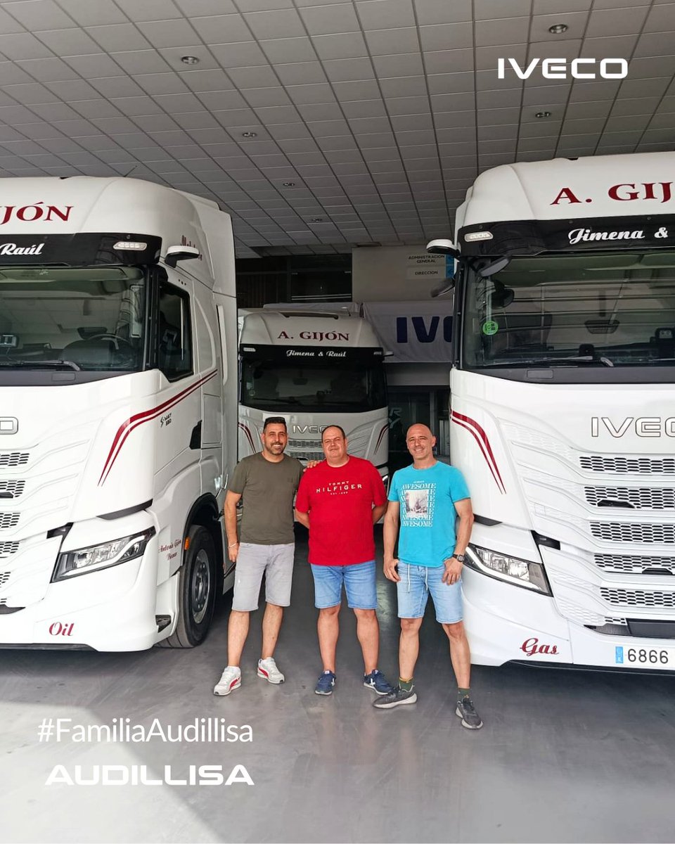 Audillisa's tweet photo. Ampliamos la familia Audillisa!💥

El otro día se hizo entrega de 𝟯 de 𝟏𝟐 𝐮𝐧𝐢𝐝𝐚𝐝𝐞𝐬 𝐈𝐕𝐄𝐂𝐎 que tienen a 𝐀𝐧𝐭𝐨𝐧𝐢𝐨 𝐆𝐢𝐣𝐨́𝐧 𝐒.𝐋.

¡Gracias por confiar en Audillisa!💙

#FamiliaAudillisa #Entrega #IVECOEspaña https://t.co/V5ClyYldV0