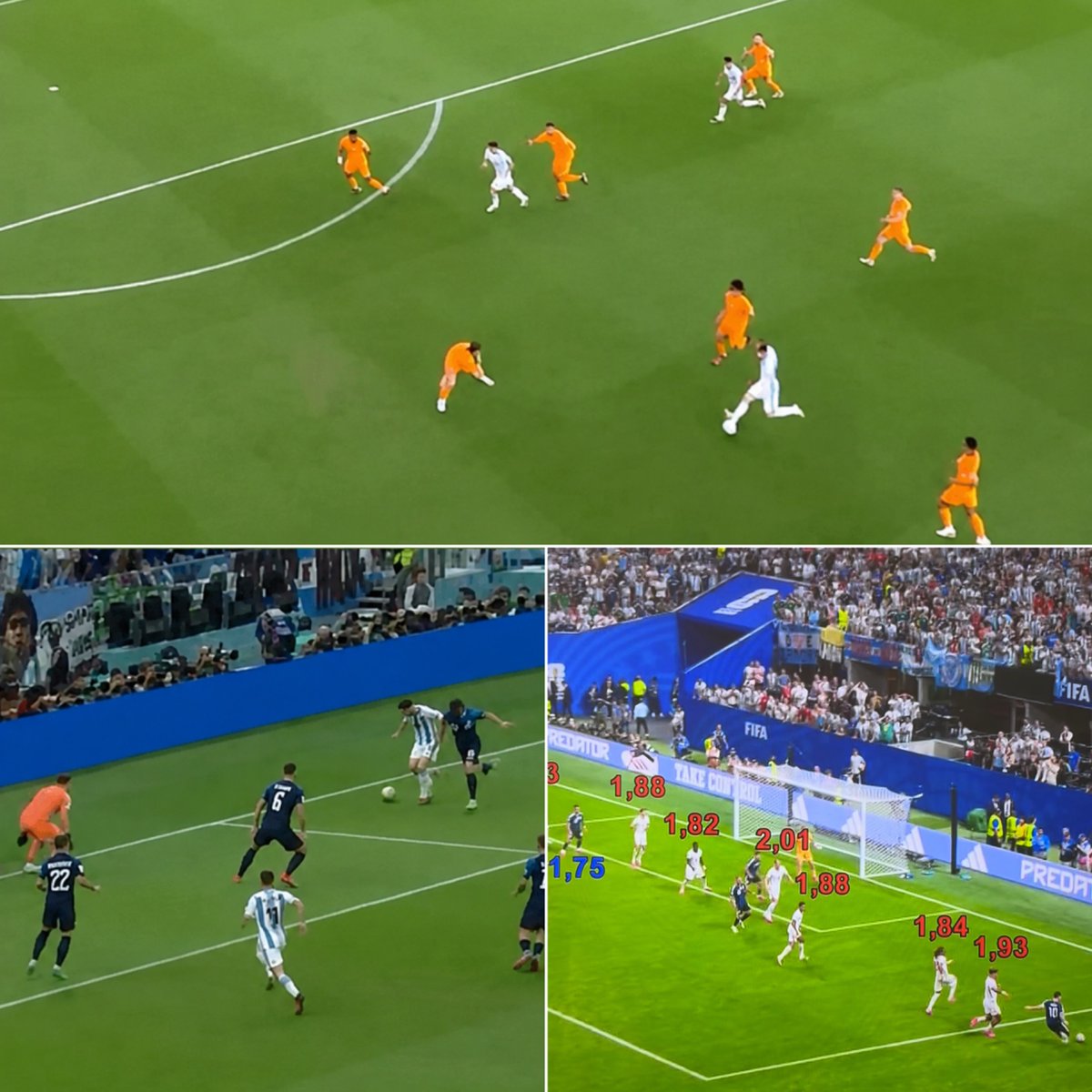 CrewsMat10's tweet photo. Messi seriously gave us three of the most iconic World Cup assists in his final two World Cup tournaments. 🤯👏 https://t.co/FMaIZPTowV