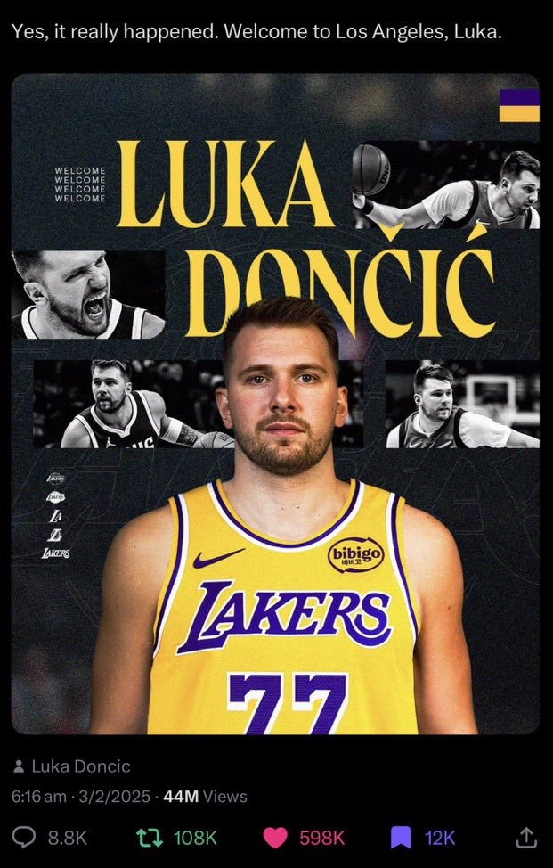 Lakers_World_Fr's tweet photo. On vit quand même dans un aire parallèles 🫯 https://t.co/OhczNzp0MM