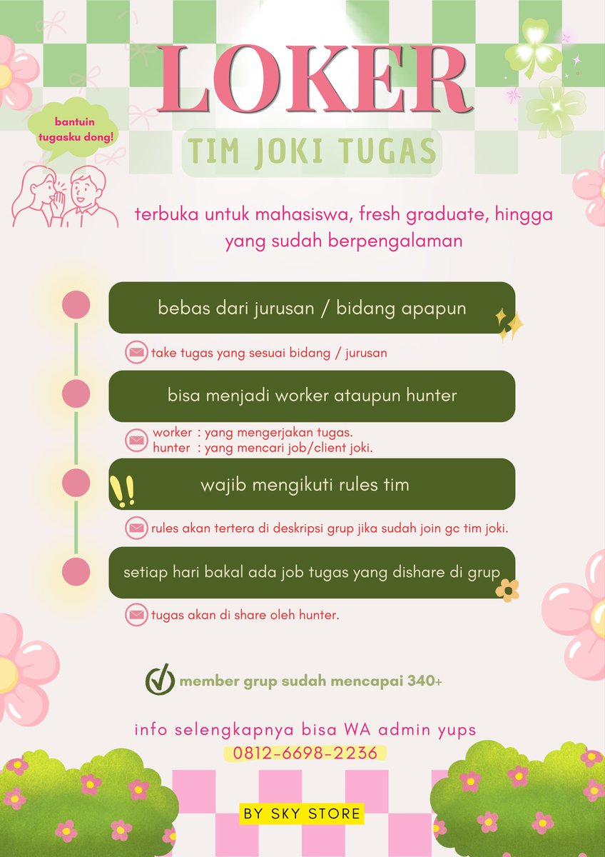 junkofsky's tweet photo. ꩜ loker always available
꩜ info link grup boleh chat yukks

☎️👉🏻https://t.co/xQIksVilz6

YANG MAU NYARI UANG JAJAN TAMBAHAN BOLEH JOINN YES‼️❤️ #zonauang #infoloker #wfh https://t.co/aGSF8s3LDu