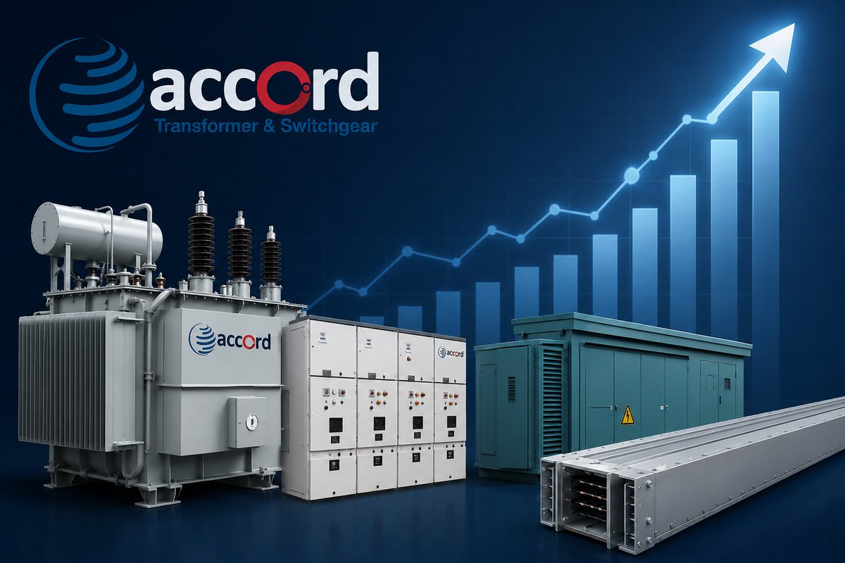 Electricalmirro's tweet photo. Accord Transformer &amp; Switchgear Limited strengthens its market position in Q1 FY27 through strategic partnerships, manufacturing expansion, technology validation, and new business opportunities.

Read more: https://t.co/3SDI8G2piB

#PowerInfrastructure #ElectricalMirror https://t.co/p2hcBlxeCy