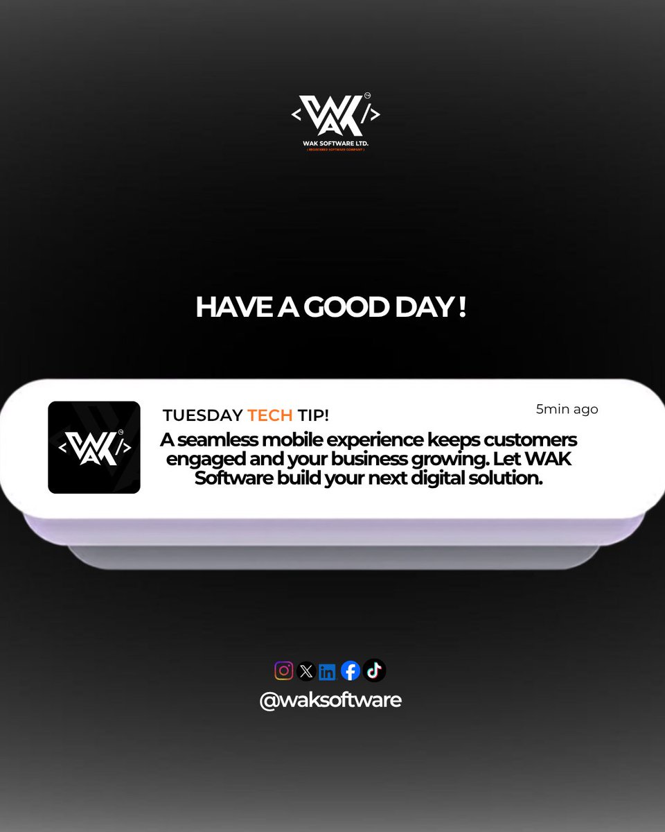 waksoftware's tweet photo. #waksoftwarelimited #softwaredeveloper #websitedevelopment #mobileappdeveloper #techtuesday https://t.co/eMZORRxIXu