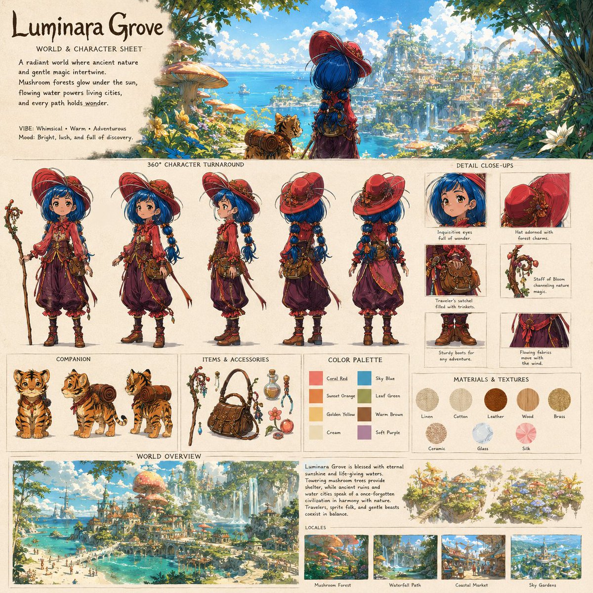 adcanam's tweet photo. A beautiful day for an adventure. Character sheet created with GPT Image 2. Videos generated with Seedance 2.0. https://t.co/D6ptmAjMJI