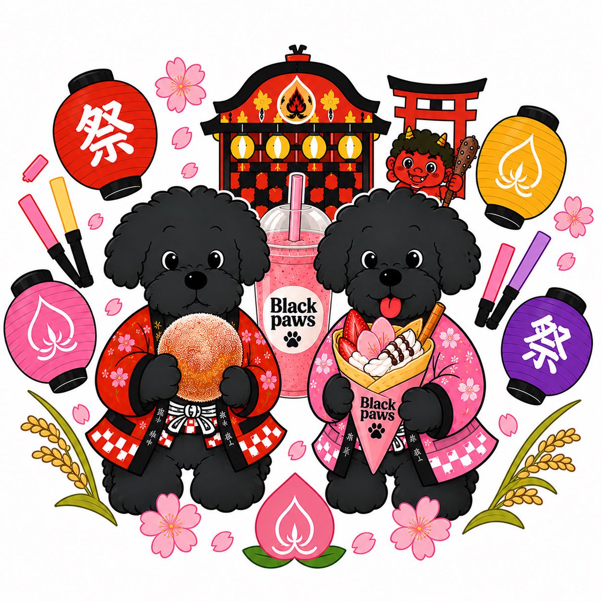 HAPPY_AMOR's tweet photo. 長生村で桃神祭2026開催ですね！
Black Pawsもモノノフさん達と一緒に盛り上げます🥰

#桃神祭
#長生村
#尼が台公園 https://t.co/HLUcYnQUpR