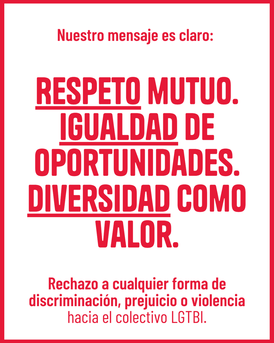 LGTBIand's tweet photo. Al igual que en el deporte, una tarjeta roja expulsa lo que vulnera la convivencia. 🟥

El VI Congreso LGTBI de Andalucía lo traslada así: freno a la intolerancia y al odio, y compromiso con el respeto, la igualdad y la diversidad como valor.

📅 22-23 septiembre
📍 Torremolinos https://t.co/tfK2fzUZ0C