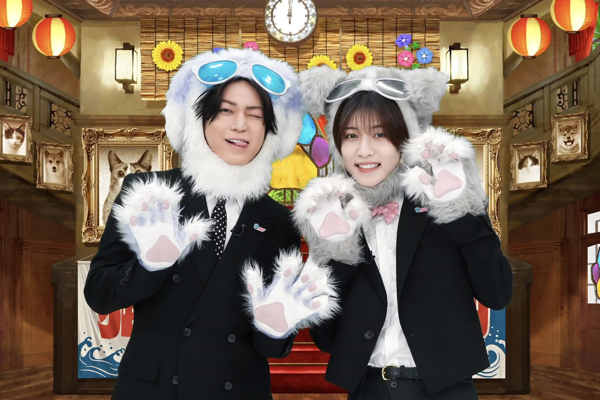 TX_wannyaful's tweet photo. 🔍7月29日(水)よる6時25分📖
🐕亀梨くんの #ワンにゃフル 🐈

⋱  オフショットをお届け📷✨  ⋰

KEY TO LIT #中村嶺亜 さんが番組初登場！

中村さんが仲良しな先輩
上田竜也さんと一緒にした"あること"に
ボスはビックリしたようで…🫢🍿

お二人のトーク、ぜひお楽しみに🤗💛

#亀梨和也
#KEYTOLIT https://t.co/KWMZNANCEi