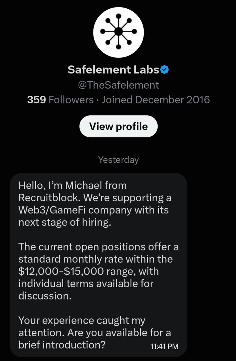 0xAsta's tweet photo. finally, after 2 years on X, I'm getting hired 😋😋💲💲 https://t.co/08Ksf9ngJb