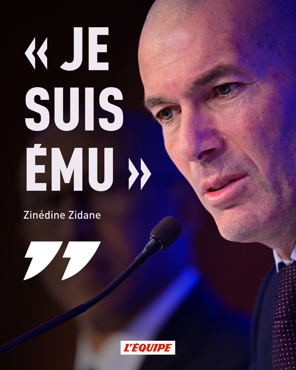 lequipe's tweet photo. Zidane après sa nomination officielle comme sélectionneur des Bleus > https://t.co/o2FyAwZmJb https://t.co/JyK29i3Kci