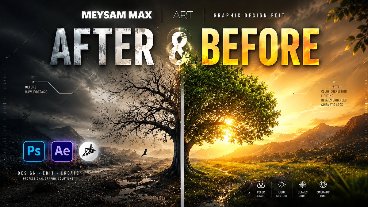 MeysamMaxART's tweet photo. قبل و بعد (طراحی کاور موزیک) https://t.co/61UxhtgtwR via @YouTube https://t.co/3mh86EN2JP