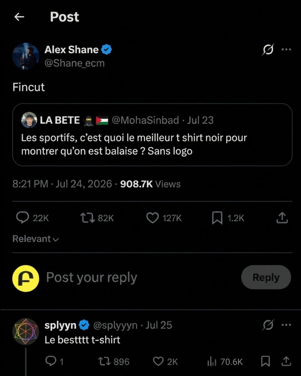 Fincutmen's tweet photo. Découvrez le t-shirt iconique, parfait pour le quotidien Voici pourquoi : Met en valeur les bras et les épaules Offre du confort Coupe ample au niveau du ventre 👉 30 jours pour tester, satisfait ou remboursé