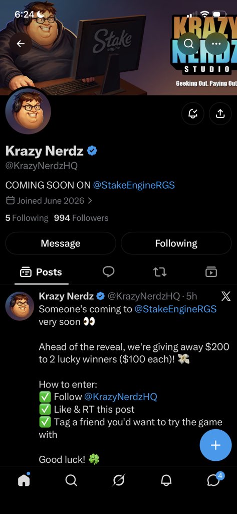 AzukiOnchain's tweet photo. @KrazyNerdzHQ @StakeEngineRGS followed with full support 🔔 can’t wait to play this on stake

@lilubigwin https://t.co/vojOm3vlWN