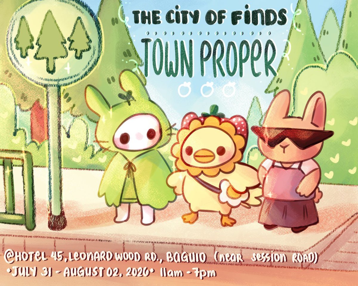 mallowsprout's tweet photo. Sunberry Bunnies collective is going to be a part of The City of Finds: Town Proper Market this weekend!
Bringing you cozy crafted works of art! 🐇🍓

See you there!
📍2nd Flr, Hotel 45, Leonard Wood Rd., Baguio City (Near Session Road)
🗓️ July 31- August 02 ( 11am-7pm) https://t.co/dAjLaTbJqY