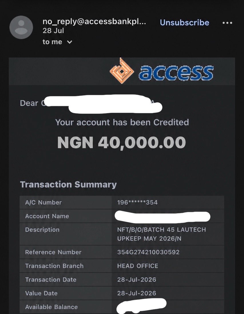 lexyprime3's tweet photo. Nelfund has resumed payment of upkeep this morning 🌚💵💰🤑I’ve recited mine 😭🤲 https://t.co/0vNPoSBc6y