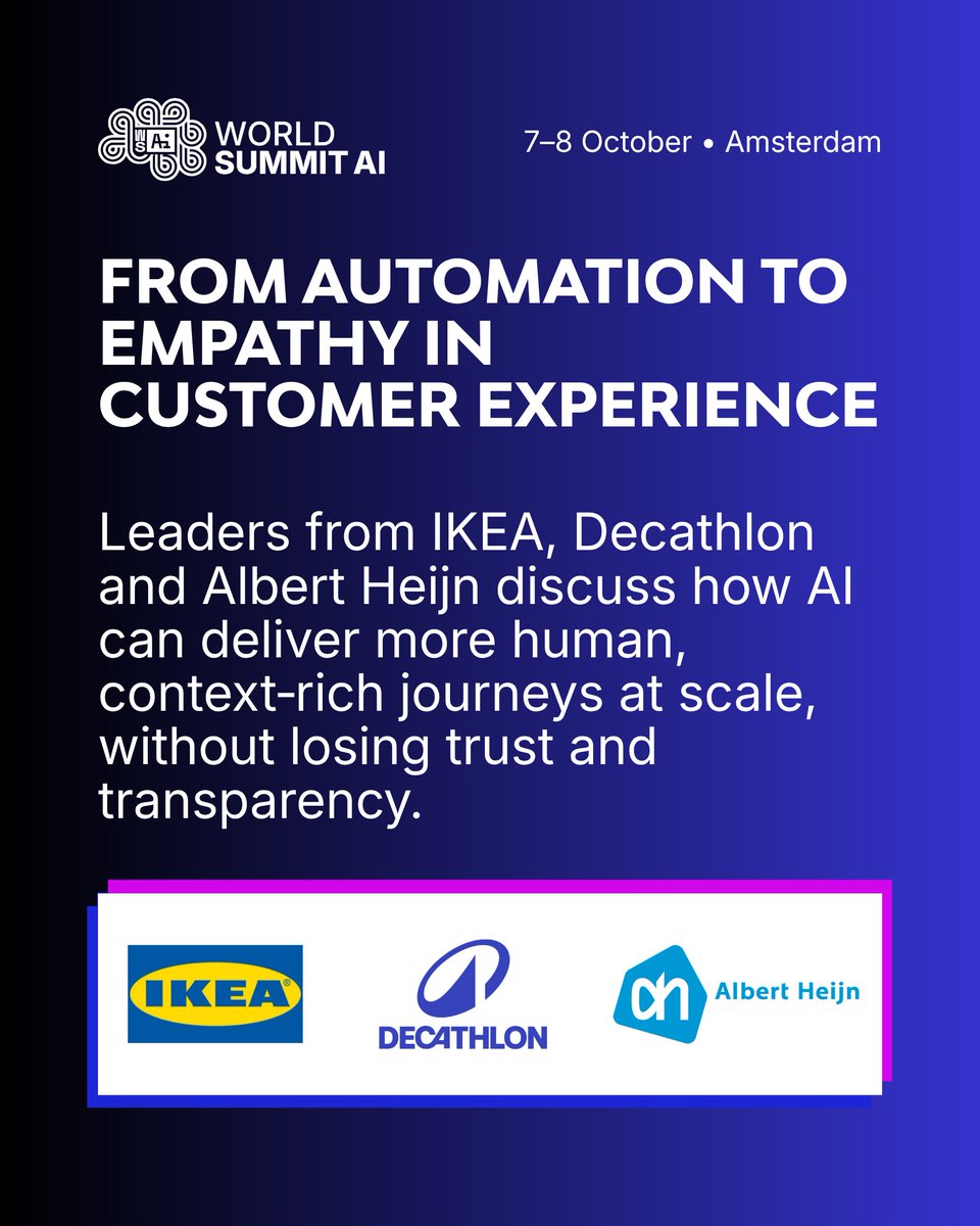 World Summit AI: We do AI different. tweet media