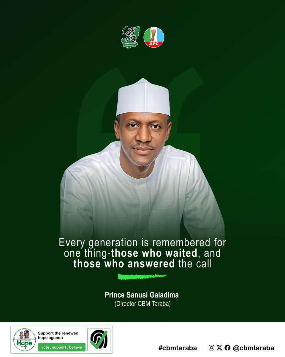 CBMTaraba's tweet photo. This is your moment to step forward and become part of a movement built on purpose, unity, and progress.

Join the City Boy Movement Taraba State today and let your voice count.

Register here: https://t.co/xkdJx7NxNx

#CBMTaraba #CityBoyMovement #TarabaState #jointhemovement https://t.co/PflAADfBYV