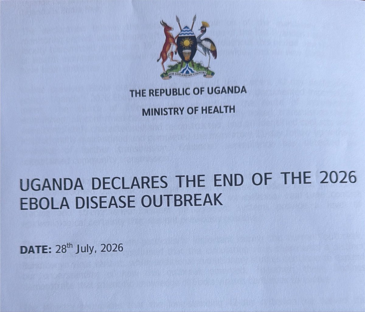 east_facts's tweet photo. FACT: The Ugandan government has declared the country Ebola-free following an outbreak that killed two people. https://t.co/KhGmscZOaV