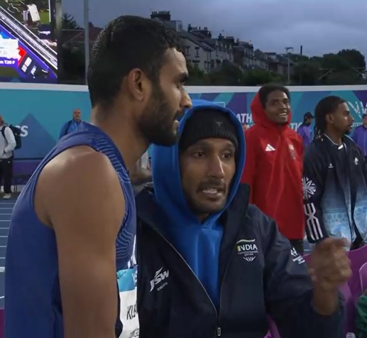 nnis_sports's tweet photo. 🚨 India fielded THREE high jumpers in the Commonwealth Games final. It apparently couldn't field ONE dedicated high jump coach.

🥈 Sarvesh Kushare won silver without his coach (at AFI's Poland camp). Aadarsh Ram's coach was with the Indian U20 team in Eugene. 

Sarvesh's coach, Jithin Thomas, is currently in Spała, Poland, attending the AFI-arranged preparatory camp.

 Aadarsh Ram's coach, Sahana Kumari, has travelled with the Indian U20 team to the World Athletics U20 Championships in Eugene.

 According to SAI's final participation list, the Indian athletics contingent includes Chief Coach Radhakrishnan Nair and four foreign coaches, with no other Indian event coaches listed.

 NNIS Sports has also learned that several personal coaches who travelled to Glasgow at their own expense have not been granted accreditation, preventing them from accessing the field of play. 

 Meanwhile, Sandeep Sharma, President of the Uttarakhand Athletics Association, was seen seated alongside Chief Coach Radhakrishnan Nair in the accredited area.

 In contrast, gold medallist Romaine Beckford and bronze medallist Kimani Jack both had their coaches by their side throughout the competition, analysing every attempt and discussing technical adjustments.

Thankfully, Tejaswin Shankar—after his own heartbreaking withdrawal—stayed back to guide and support Sarvesh.

Indian athletes deserve better. 

#CWG2026 #Athletics #IndianAthletics @afiindia #AthleticsIndia @Adille1 @Media_SAI #Glasgow #CommonWealthGameds2026