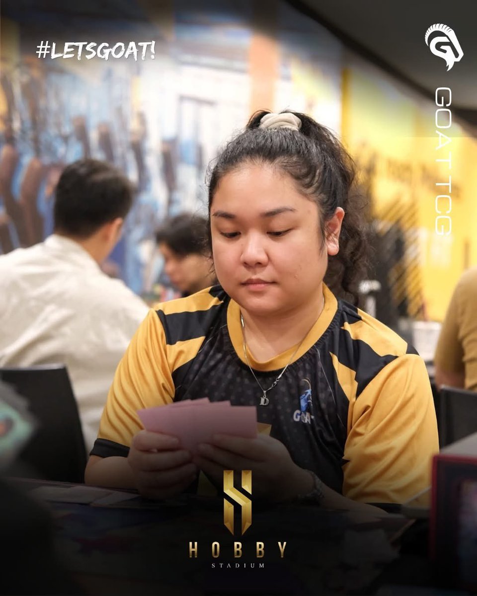 goattcgph's tweet photo. Asia Championship Qualifiers are in the books! Here's GOAT TCG in action throughout the event. Huge congratulations to Sher for an incredible Top 16 finish! Thanks to countoncaloi for capturing the moments. #LetsGOAT #GOATTCG #HobbyStadium https://t.co/lCnr4885Wh