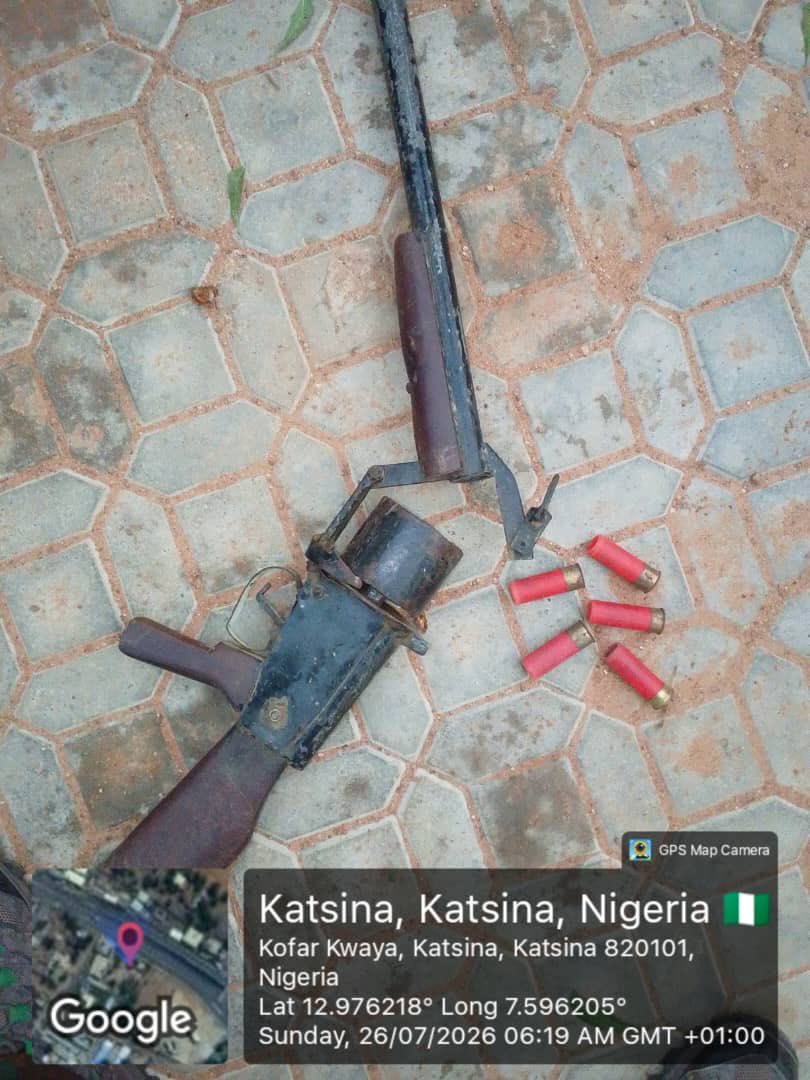 HQNigerianArmy's tweet photo. OPERATION FANSAN YAMMA: TROOPS RESCUE KIDNAP VICTIM, CONDUCT JOINT RAID AND  RECOVERED 126 RUSTLED LIVESTOCK IN KATSINA STATE

Troops of Sector 2, Joint Task Force North West, Operation FANSAN YAMMA (JTF NW OPFY), have recorded significant operational successes in Katsina State, by rescuing a kidnap victim, conducting a joint raid that led to the arrest of suspects and recovery of a locally fabricated weapon, as well as recovered rustled livestock in separate operations.

In the early hours of 26 July 2026, troops, in conjunction with the Katsina State Community Watch Corps, responded to a distress call reporting terrorist activity at Karkata Village, Charanchi Local Government Area. While advancing to the scene, the troops made contact with the terrorists and engaged them with superior firepower, forcing the criminals to abandon their kidnapped victim before fleeing into the surrounding bushes. The victim was rescued unharmed and reunited with her family.

In a separate operation, troops of Sector 2, working alongside personnel of the National Drug Law Enforcement Agency (NDLEA), conducted coordinated raids at Wagin, Tundu Mobi, and Chadawaki in Batsari Local Government Area. The operation led to the arrest of suspects and recovery of a locally fabricated weapon with five cartridges, among other exhibits. The suspects and recovered items have been handed over to the NDLEA for further investigation.

Also, on 26 July 2026, troops acting on credible intelligence laid an ambush along a suspected terrorists' crossing point at Yankwani Village, Bakori Local Government Area, engaging suspected terrorists attempting to move rustled livestock across the area. The terrorists fled under sustained pressure, abandoning 126 livestock comprising 83 cows and 43 sheeps. The recovered animals were handed over to the Chairman of the Peace Keeping Committee, Bakori, in the presence of local government officials, for identification and return to their rightful owners.

The Theatre Commander, Joint Task Force North West, Operation FANSAN YAMMA, commends the gallantry and vigilance of the troops behind these successes and reassures the good people of Katsina State and the North West of the Command's unwavering resolve to sustain offensive operations against terrorists in the region. 

ALIYU DANJA
Lieutenant Colonel
Media Information Officer
Joint Task Force (North West) Operation FANSAN YAMMA
28 July 2026