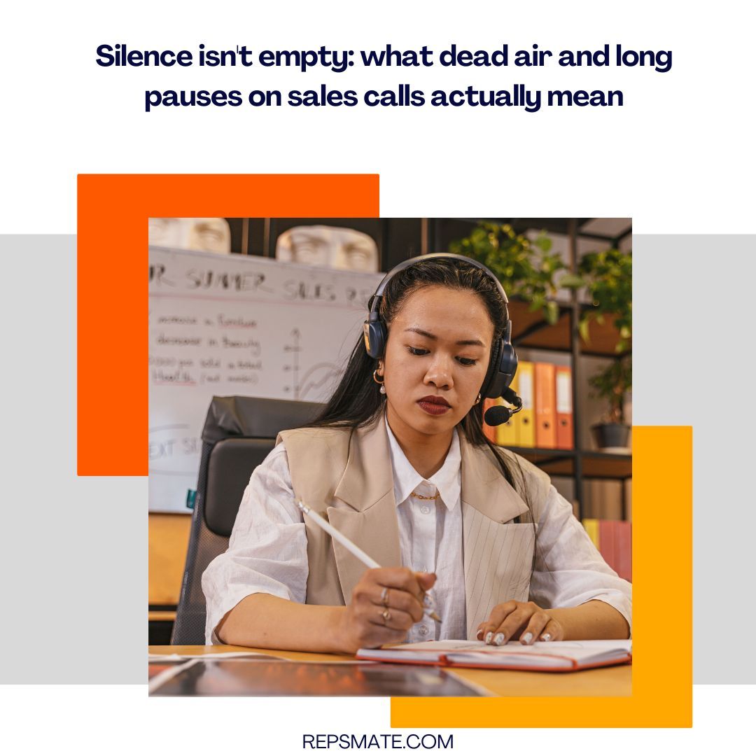 repsmate's tweet photo. Gong analyzed 326,000 sales calls.
Reps who win deals: 43% talk, 57% listen.
 Reps who lose deals: 64% talk.
The best reps also pause ~5x longer after an objection before responding.
What silence is actually doing on a sales call 👇
https://t.co/ldWslzN8mj https://t.co/O3kse8LILw