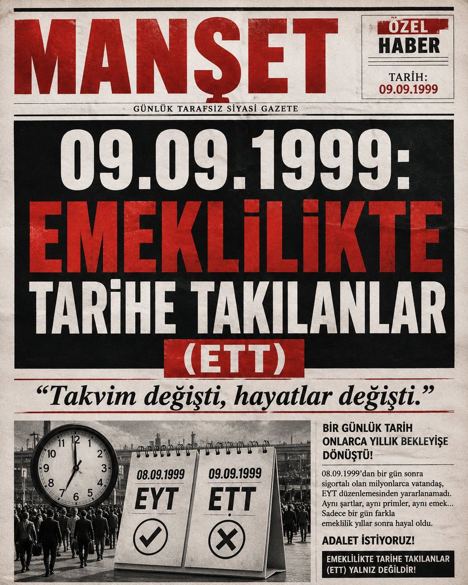 basri_akgu52088's tweet photo. Emeklilik sistemi toplumun vicdanını güçlendirmelidir. Adaletin olmadığı yerde güven de olmaz. Biz adalet istiyoruz...
@KademeFed
@EmekDerResmi
@ETTDER1999
#KademeBurada https://t.co/gsxB168Tkb
